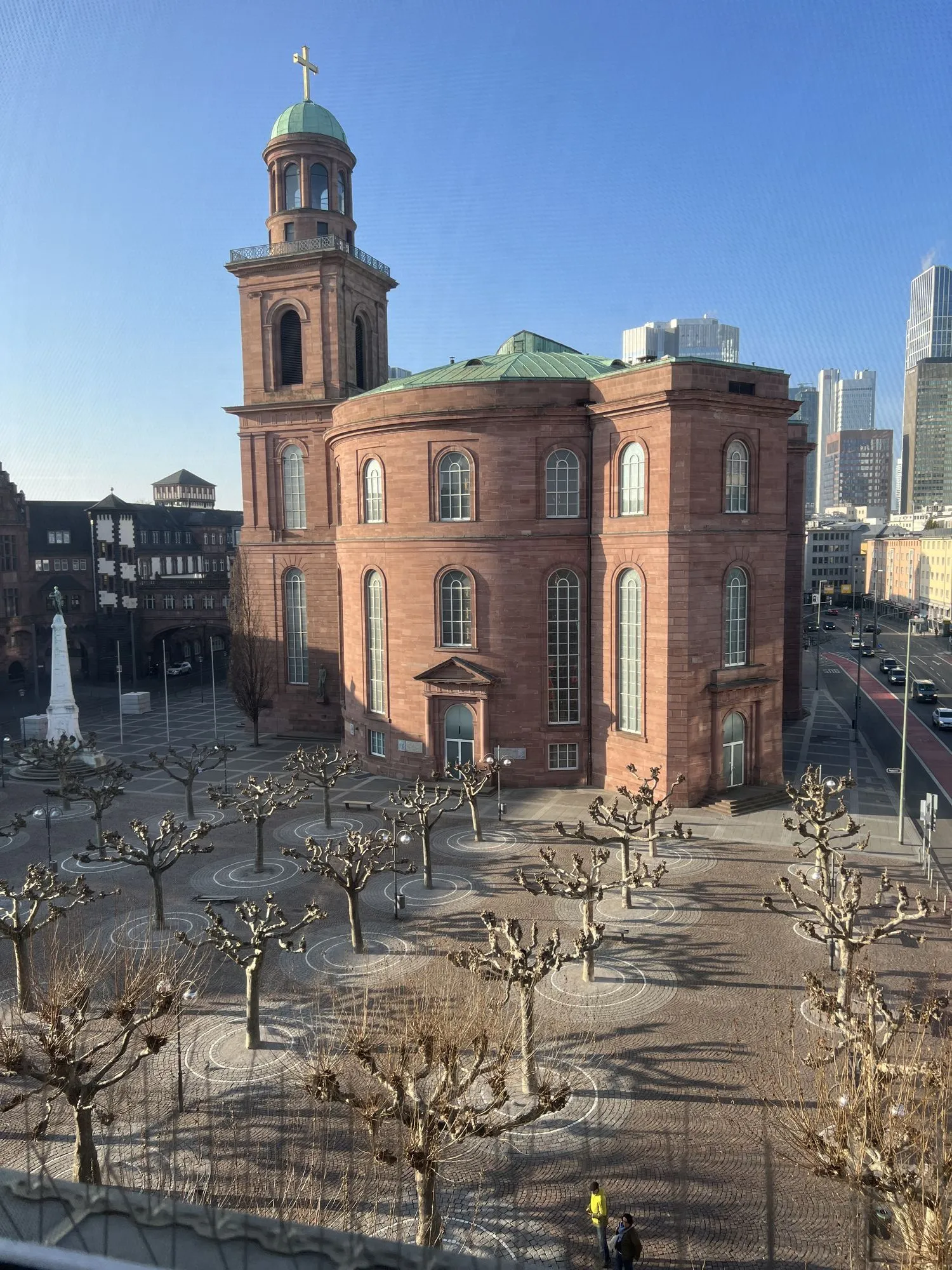 Blick auf die historische Paulskirche
