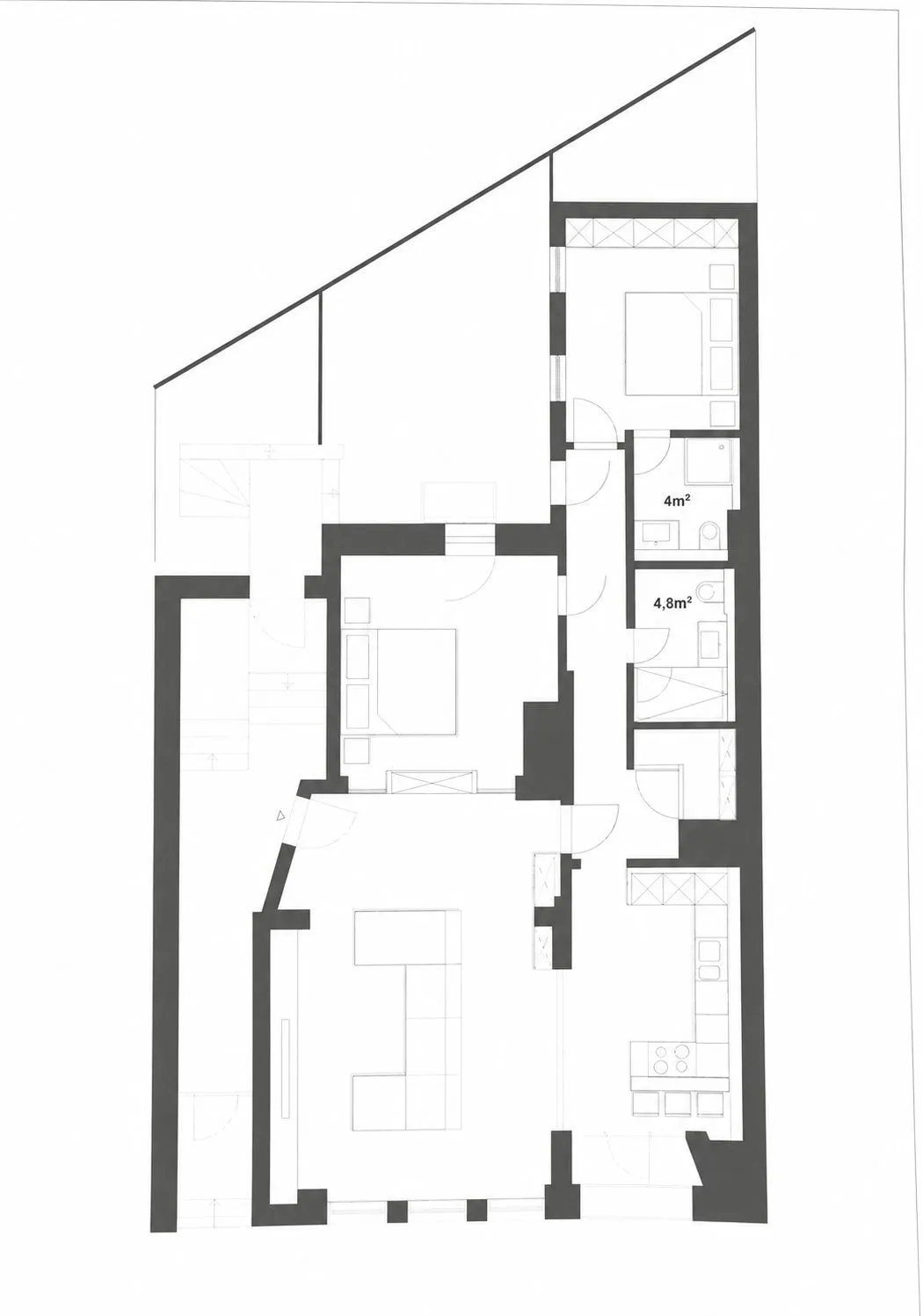 Alternativer Grundriss mit Gästebereich