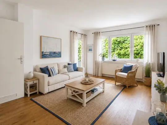 Modernisierte 3-Zimmer-Wohnung mit Balkon und Blick ins Grüne