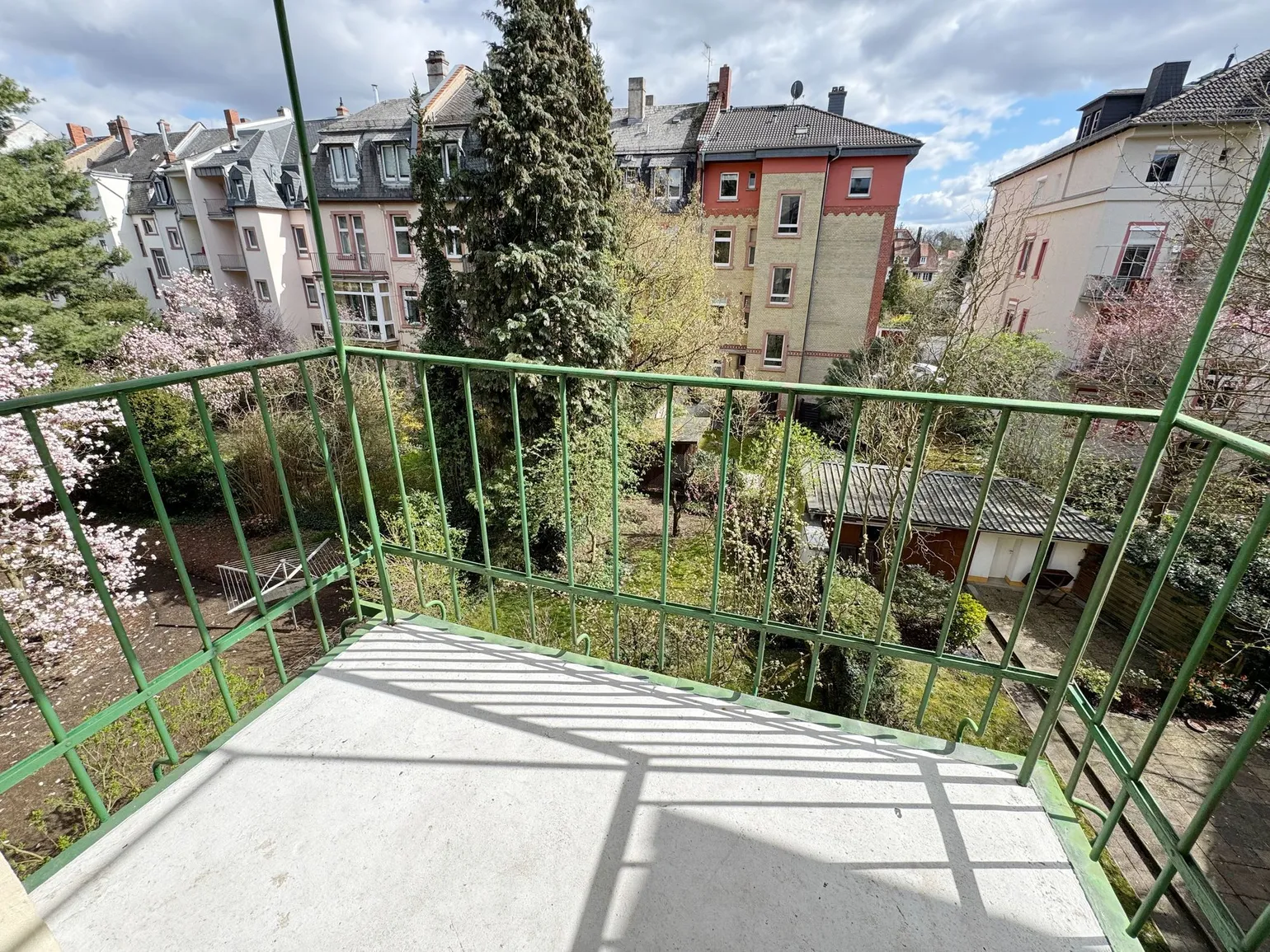 Balkon an Schlafzimmer