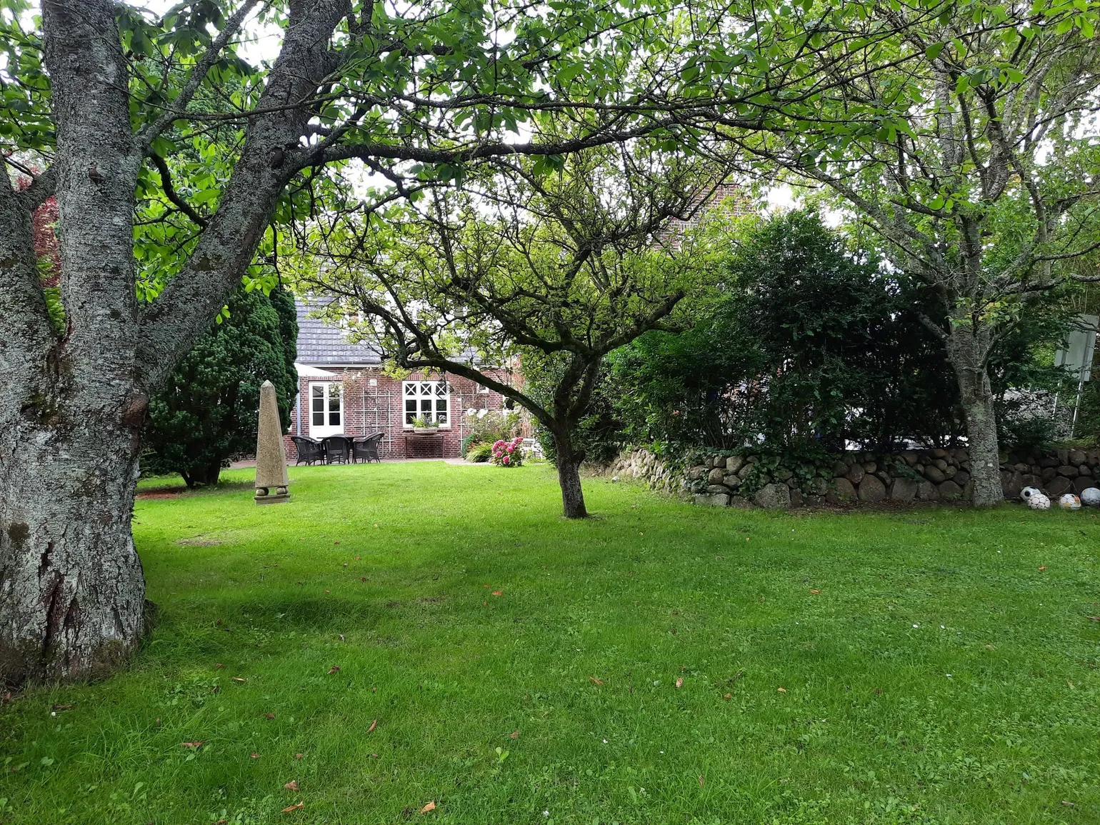 Garten mit Blick zum Haus